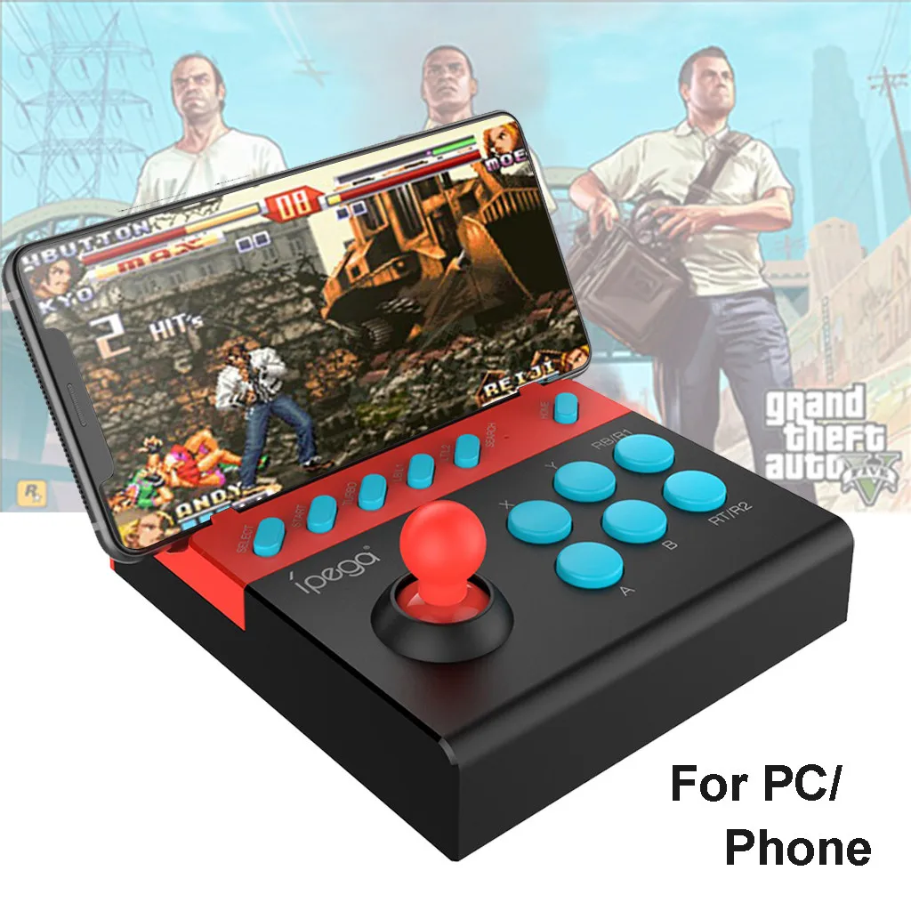 

PC Games PG-9136 Arcade Joystick Bluetooth USB Fight Stick Controller Gamer For Phone/PC handle Games Retro Handheld PC Games