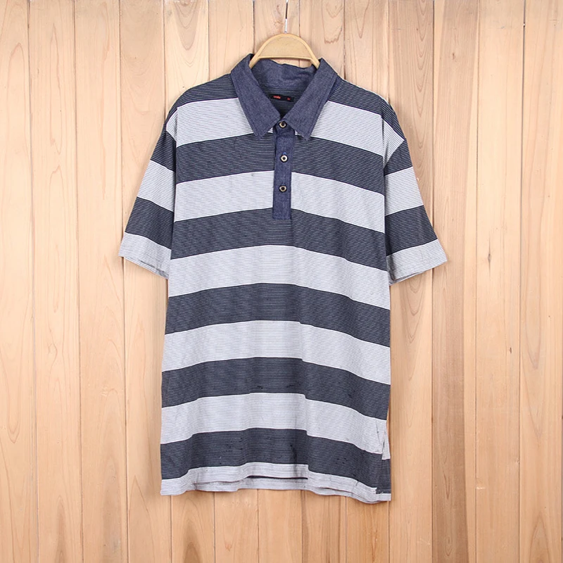 

Casual Polo Shirt Men Homme Marque Luxe Short Sleeve Striped Poloshirt Men Slim Fit Summer 2016 Fashion Polos Homem 100%Cotton