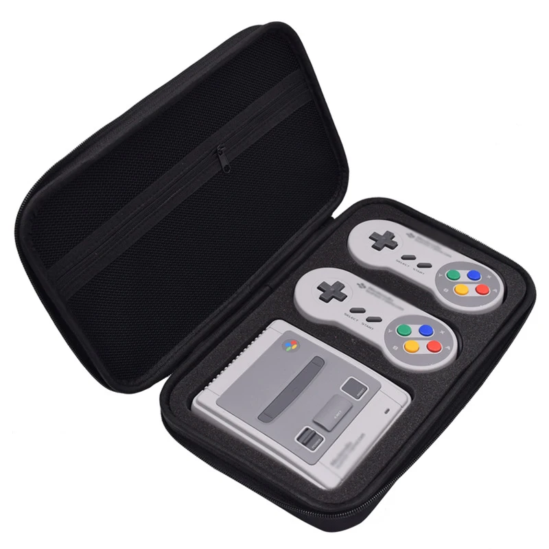 Чехол для игры, сумка для kingd Switch SNES SFC Classic Mini, для 2 контроллеров, зарядное устройство, кабель HDMI, чехол для nintendo Switch, Жесткий Чехол