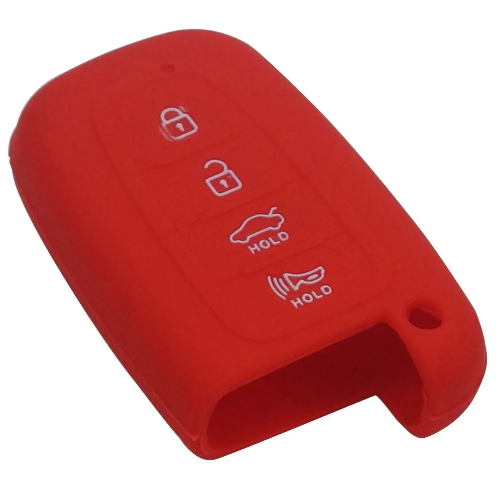 Keyforkess 30 pz/lotto copertura della cassa chiave dell'automobile del Silicone per Hyundai Sonata Elantra Veloster Tucson Elantra Kia Sportage R Sorento 4BTN 8 1DSwarehouse74871
