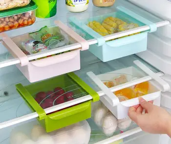 

3pc Space Saver Food Storage Kitchen Box Storage Rack Fridge Storage Container Drawer Organizer Storage Box Kitchen Containers