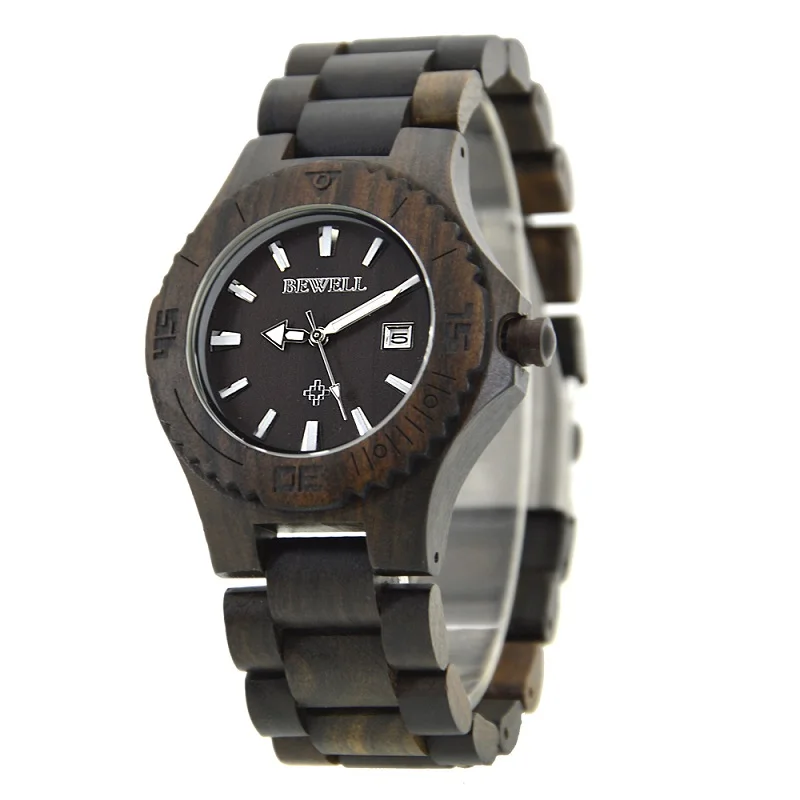 BEWELL WOODEN WATCH
