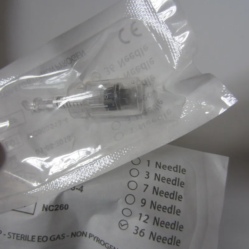 

Bayonet Coupling 36 Pin Needle Cartridge for Auto Microneedle Electric Pen 0.25~2mm Tips Nutrition Input 10pcs/lot