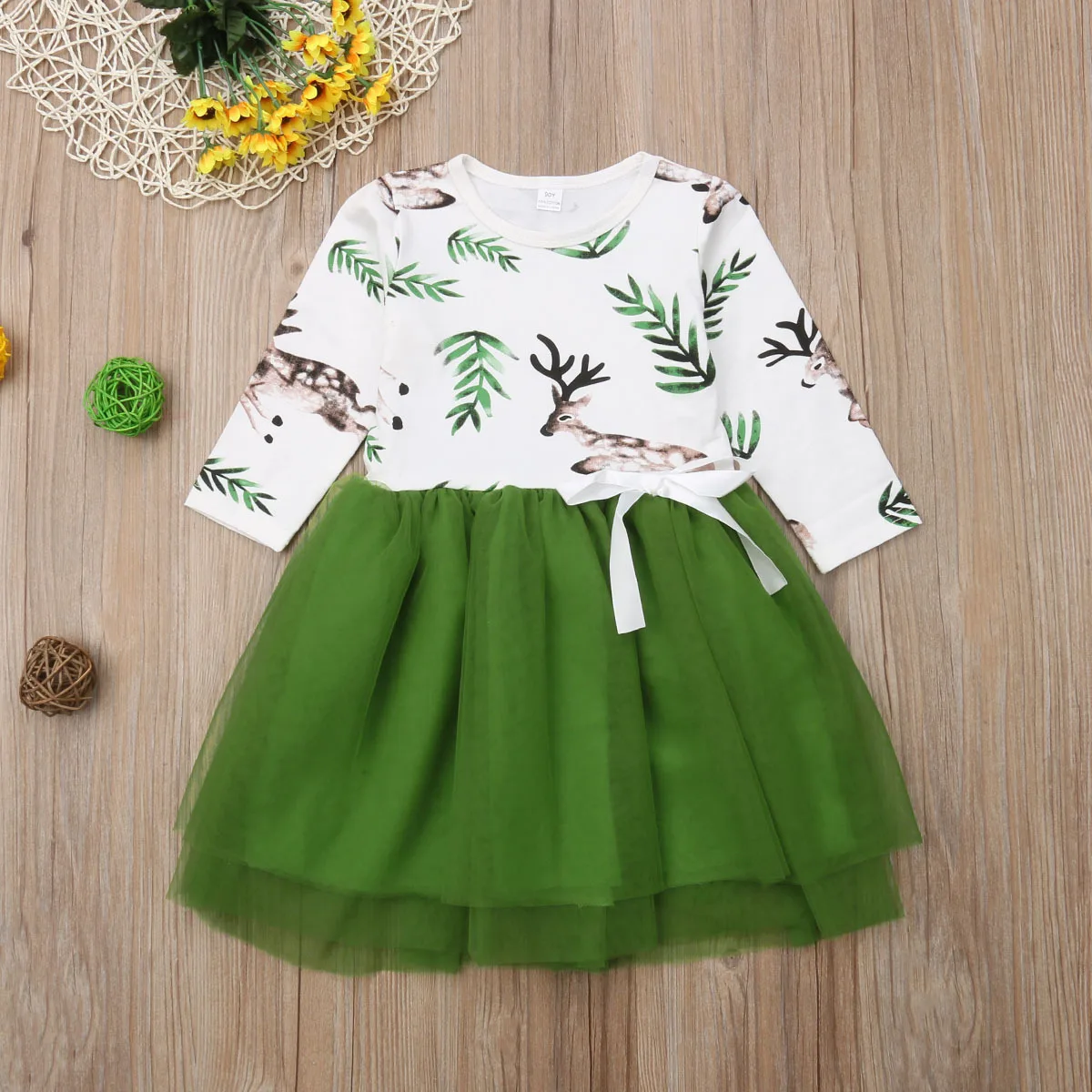 

baby girl clothes stitching dress Toddler Kid Baby Girl Patchwork Stripe Pettiskirt Princess Tulle TuTu christmas dress girl