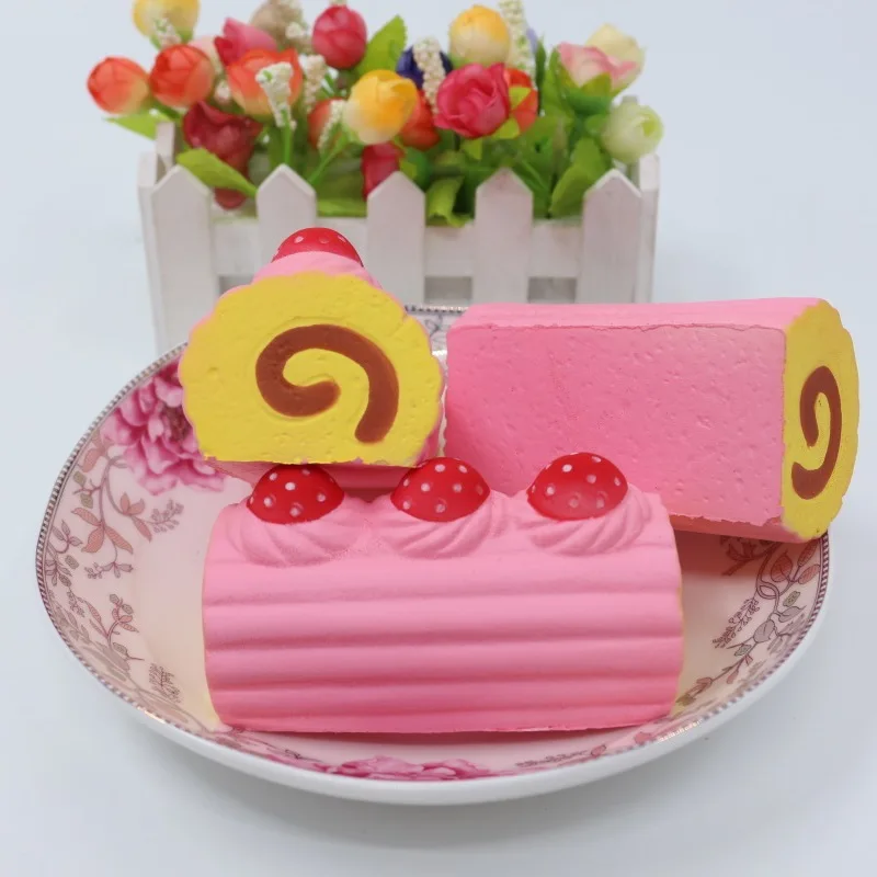

High Artificial Bread pastry Swiss Roll Simulation Ornaments Fake Cake Bakery Room Photography props Christmas Window Decoration