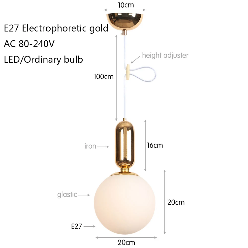 Современная Личность сферической абажуром подвесной светильник E27 220 В светодиодный подвеска подвесной светильник спальня фойе кабинет