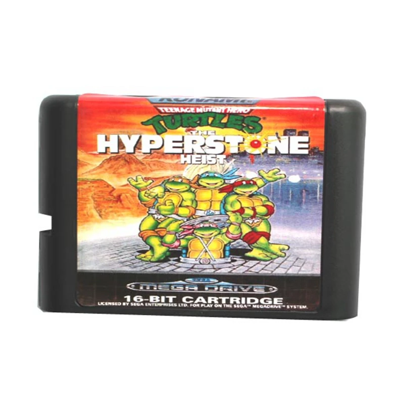 

Teenage Mutant Ninja Turtles The Hyper Stone Heist EUR Sticker 16 bit MD Game Card For Sega Mega Drive For Genesis