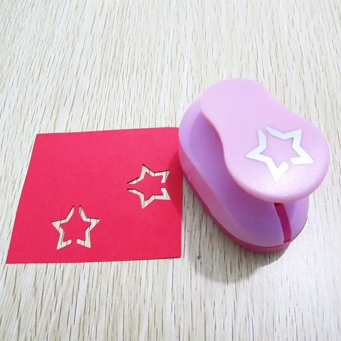2,3-2,5 см 1 ''форма цветения EVA пенопластовый Дырокол резак для бумаги для поздравительных открыток скрапбукинг ручной работы Дырокол Furador Scrapbo - Цвет: Hollow star