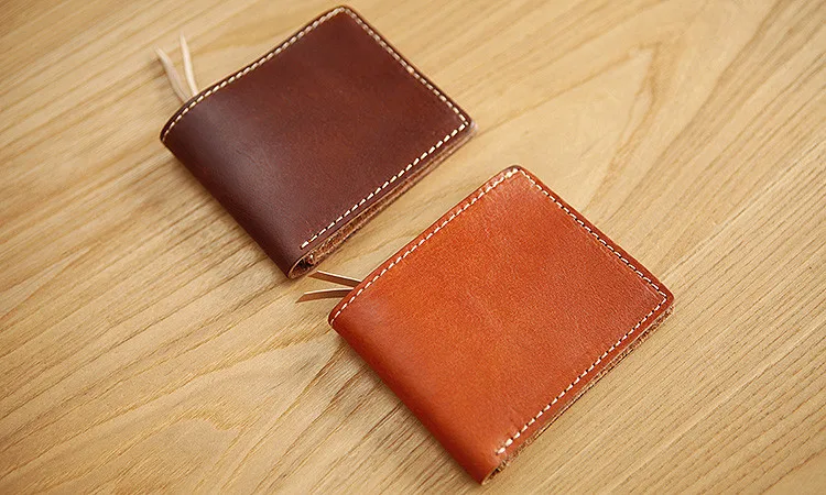 LAN мужской кожаный бумажник ручной работы короткий маленький кошелек старинный мужской кожаный кошелек