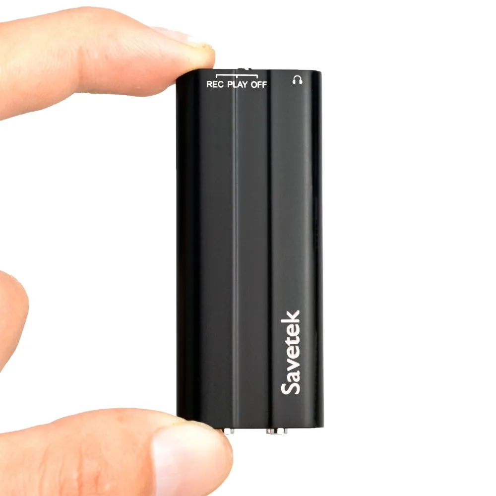 Savetek New Mini Clip USB Pen 8GB Voice Activated Digital Audio Voice Recorder Mp3 Player Non-stop 50hours Recording Retail Box