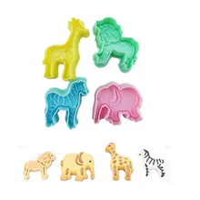 Cartoon Baking Mould Biscuit Mould Cute Animal lion giraffe zebra Shape Cookie Biscuit Cutter for Baking Claying Plunger Cartoon Baking Mould Biscuit Mould Cute Animal lion giraffe zebra Shape Cookie Biscuit Cutter for Baking Claying Plunger