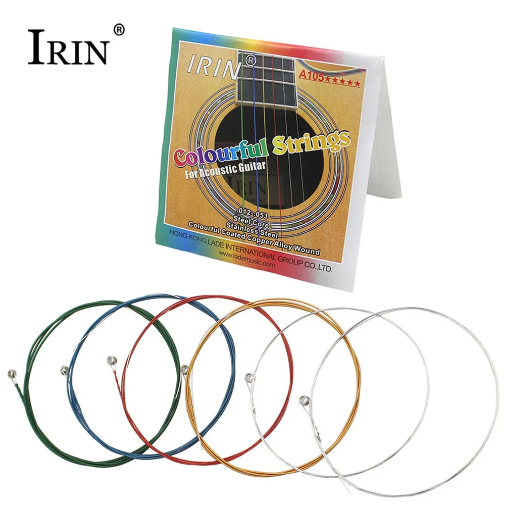 2sets! IRIN 0.012 0.053 Inch Acoustic Guitar Strings Set Stainless