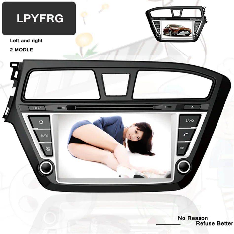 

2 din android 9.0 car dvd gps player 1024*600 For HYUNDAI I20 2015 2016 2017 2018 2019 gps navigation car PC stereo Head unit