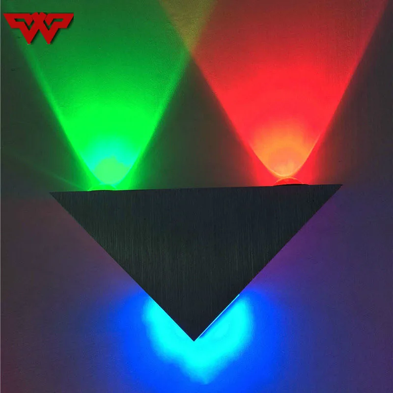 led triangle wall lights