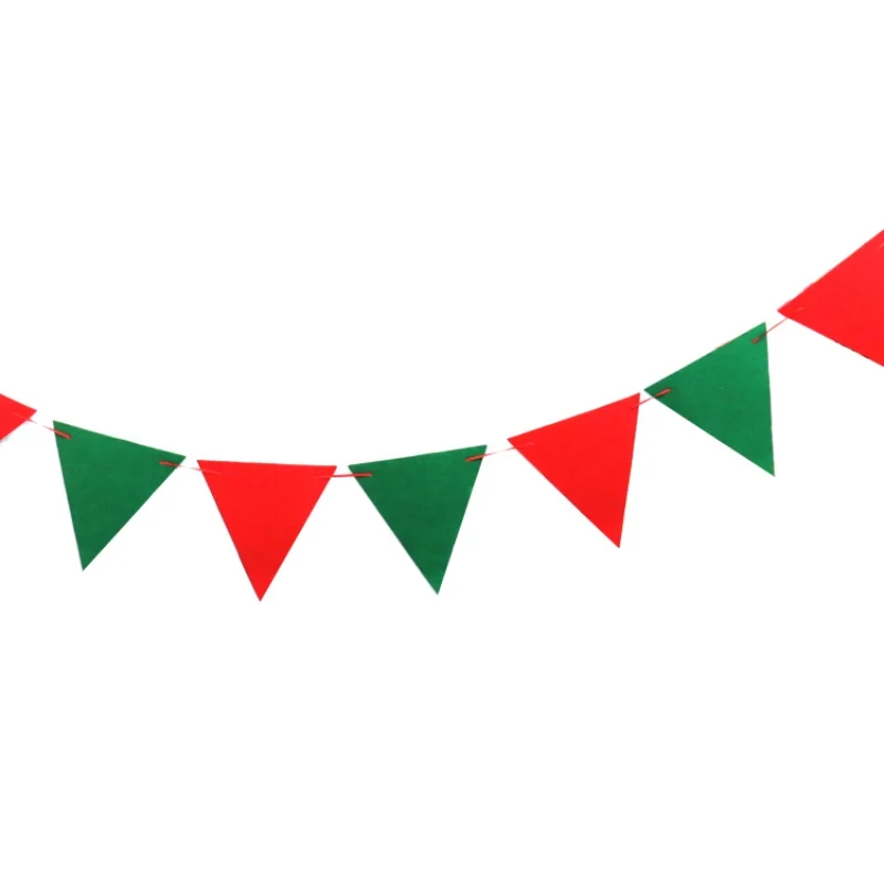 

2018 Decorations Supplies flag Merry Christmas non-woven Christmas banner flag hanging Decorative items flag Party