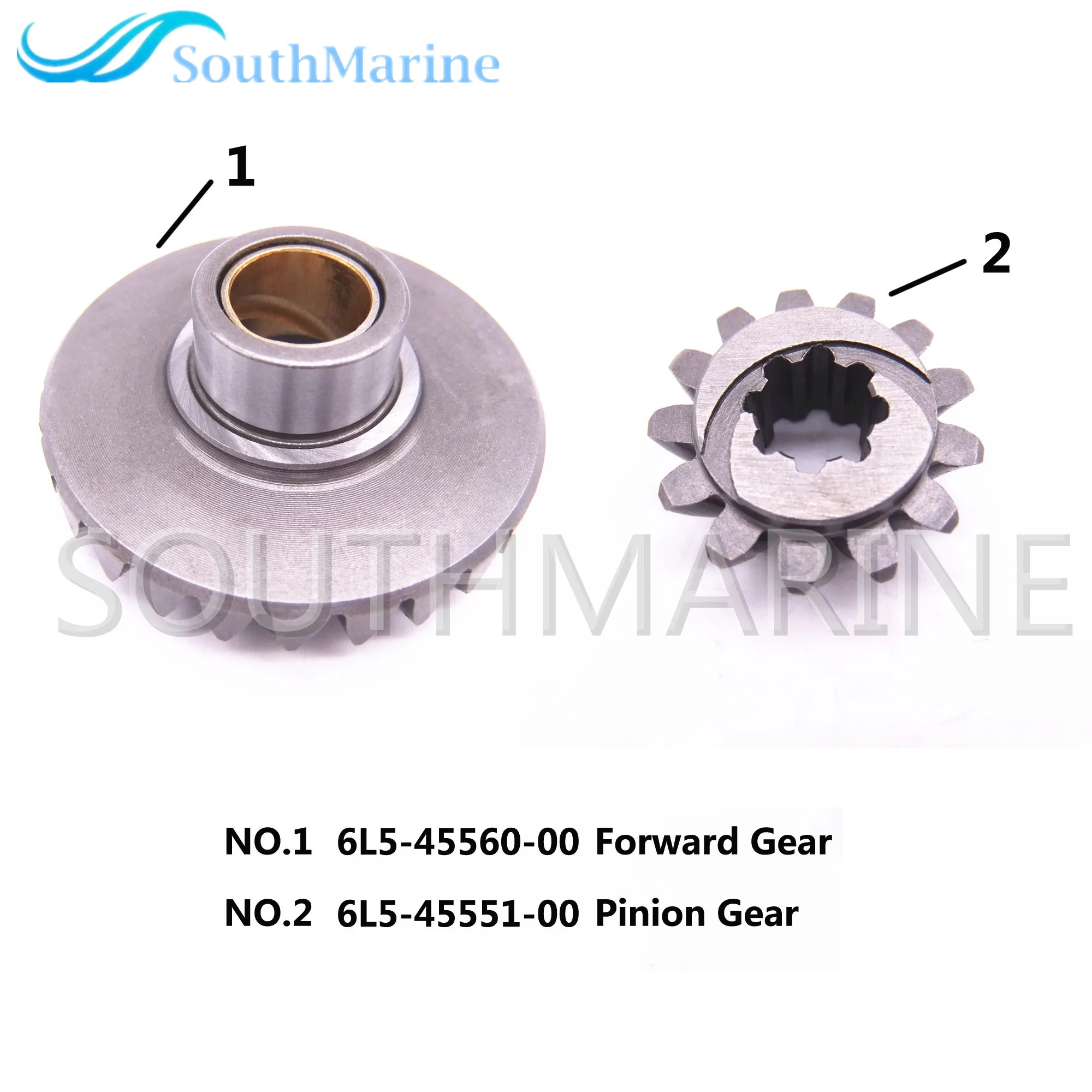 6L5-45551-00 Шестерня Шестерни и 6L5-45560-00 вперед Шестерни комплект для Yamaha F2.5 лодочный мотор 4-тактный F2.5AMH