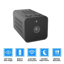 1080P HD wifi Беспроводная мини ip-камера с углом обзора 140 градусов ИК ночного видения мини видеокамера циклическая видеокамера встроенный аккумулятор IP CAM