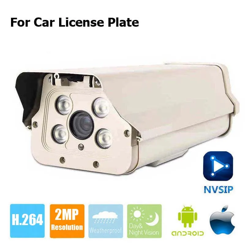 

1080P Outdoor Car License Plate Camera 2MP Bullet IP Camera Zoom 6-22mm White Light LED WDR Manual Varifocal CCTV Camera NVSIP