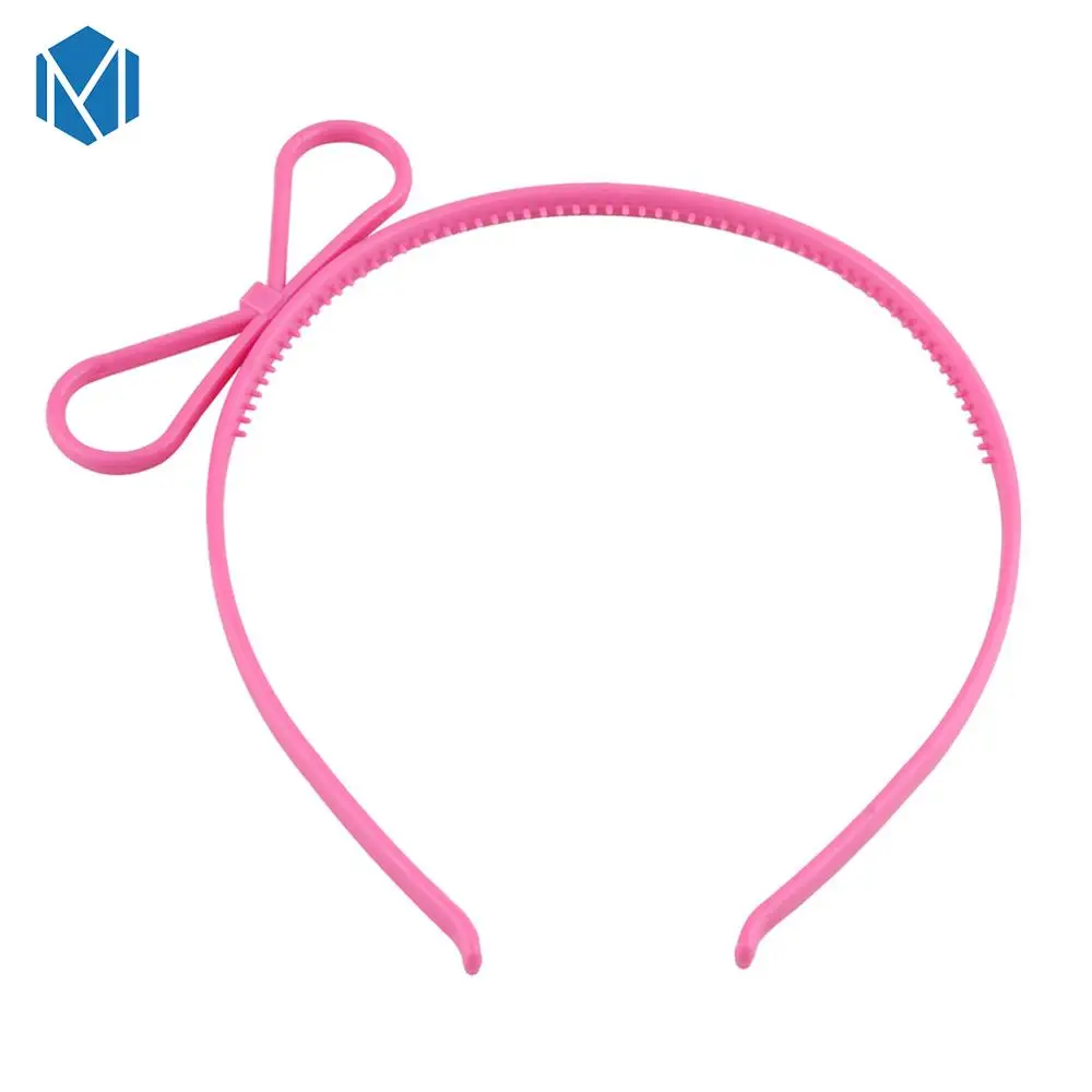 bowknot E M MISM 1 шт., ободки с кошачьими ушками для девочек, корона, тиара, принцесса, с пластиковым животным, лента для волос, Бабочка, бант, аксессуары, головные уборы для девочек - Цвет: bowknot E