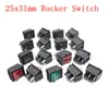 Rocker Power Switch 25*31mm KCD4-201 4 Pin 6 Pin 2 / 3 Position 16A 250V 20A 125VAC Green Red Black Button with Light ► Photo 1/6