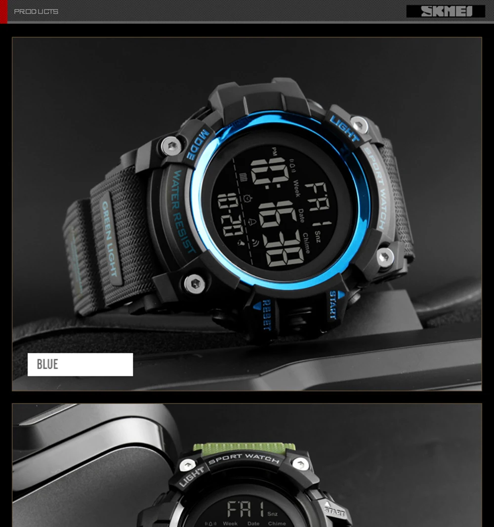 SKMEI 1384 мужские спортивные часы обратного отсчета часы с будильником цифровые наручные часы 50 м водонепроницаемые Relogio Masculino