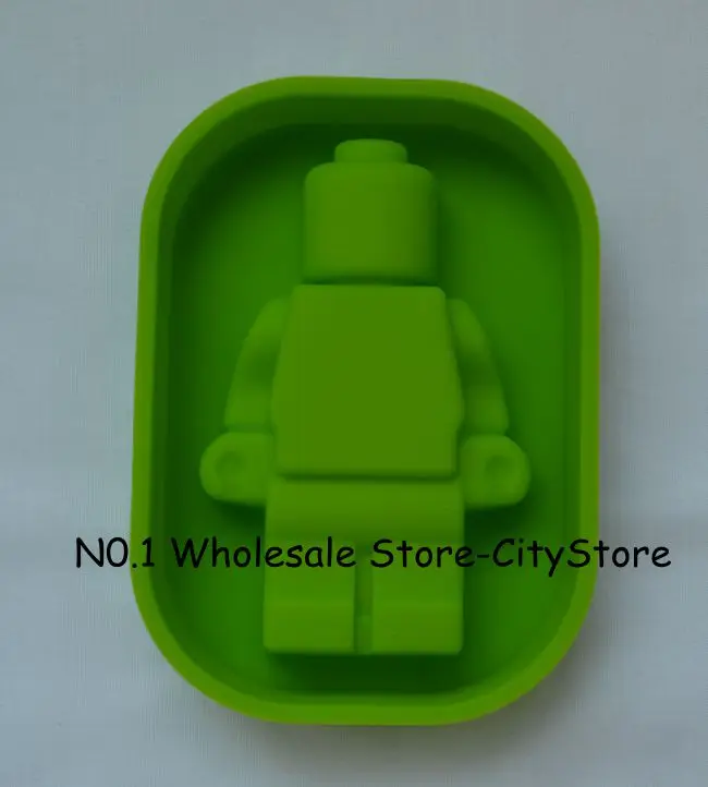 

NEW LARGE Minifigure Robot Silicone Ice mold & Silicone Baking Pan Chocolate Cake Soap Mold Mould