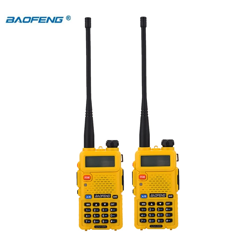 Best Price Xxokg BaoFeng walkie talkie UV 5R 2 teile/los two way radio baofeng uv5r 128CH 5W VHF UHF 136 174Mhz & 400 520Mhz
