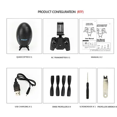 FQ28 Мини Яйцо Тип Wi-Fi FPV с вспышкой светильник HD камера Режим высокой фиксации складной рычаг RC Квадрокоптер RTF VISUO XS809HW FQ777 - Цвет: Black