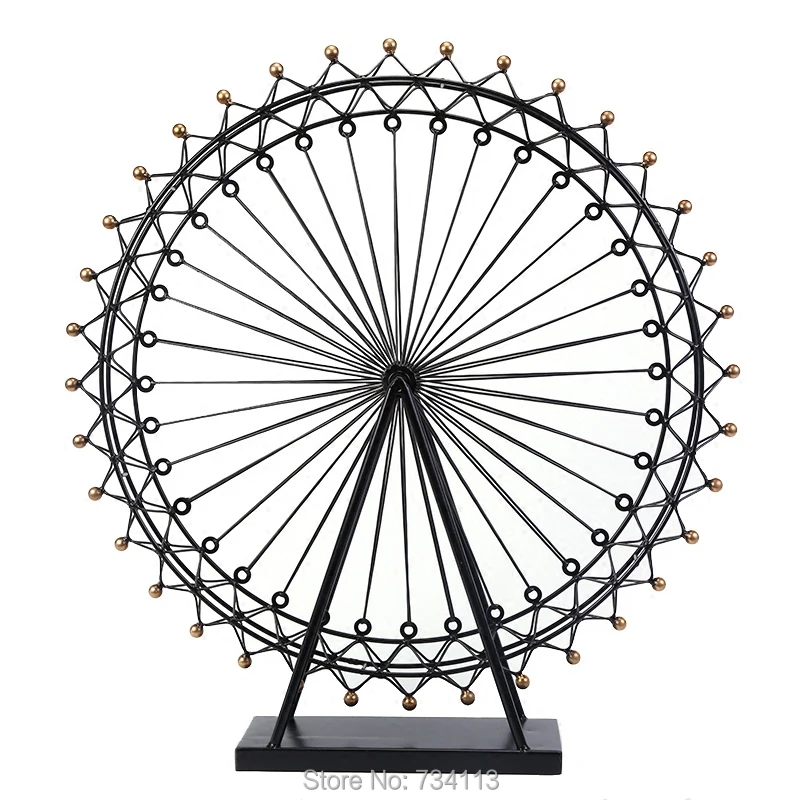 

Big Ferris wheel Romantic lucky Ferris wheel Home artwork Gift for friend for lover iron wheel model creative Decoration Wishing