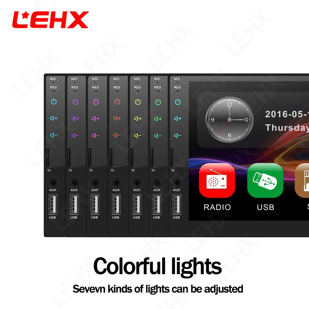 LEHX 2 din автомобильное радио 7 &quotHD плеер MP5 сенсорный экран цифровой дисплей Bluetooth
