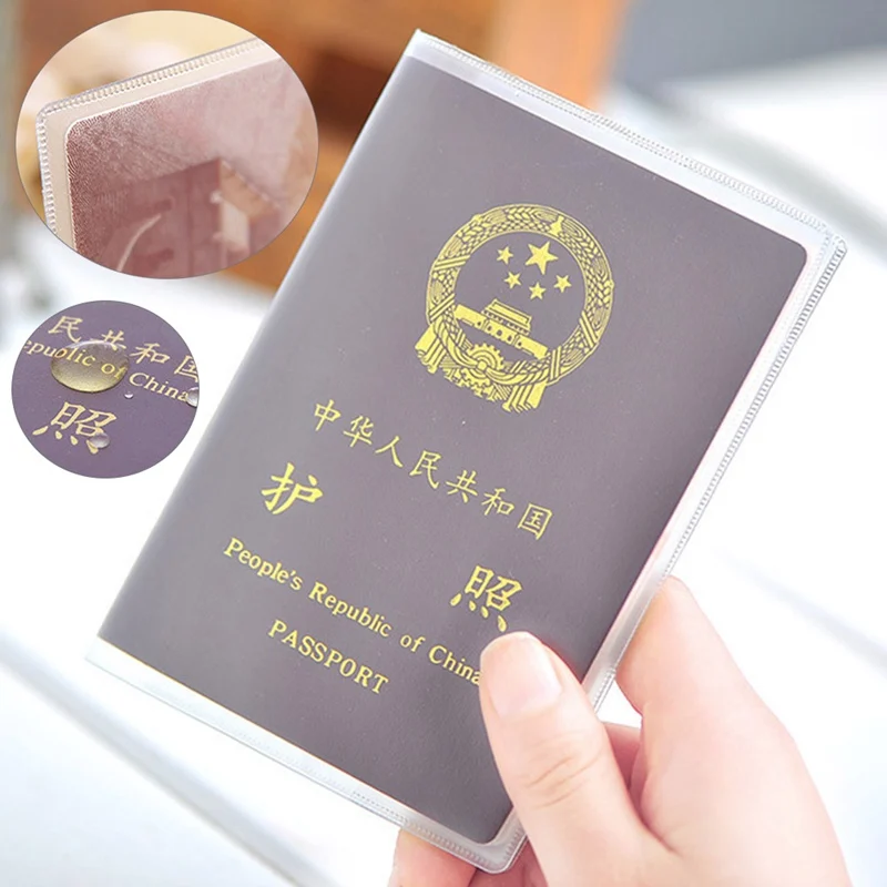 Защитный для паспорта рукав на водонепроницаемый прозрачный Обложка для паспорта документов сумки