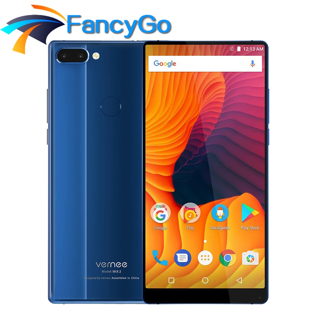 Vernee Mix 2 Mobile Phone 4GB+64GB MTK6757CD Octa core 2.5GHz 6.0 Inch FHD 18:9 Display Android 7.0 Dual Back Cams Smartphone | Мобильные