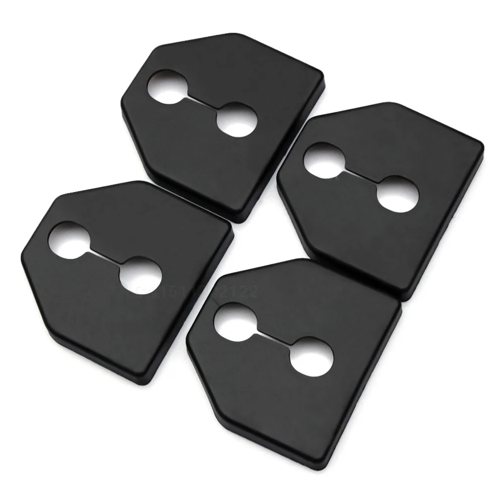 

4Pcs Car door lock cover Door Striker Cover Fit for Subaru Impreza 10+ Foreaster 08+ Legacy Outback XV 2012 2013 2014+