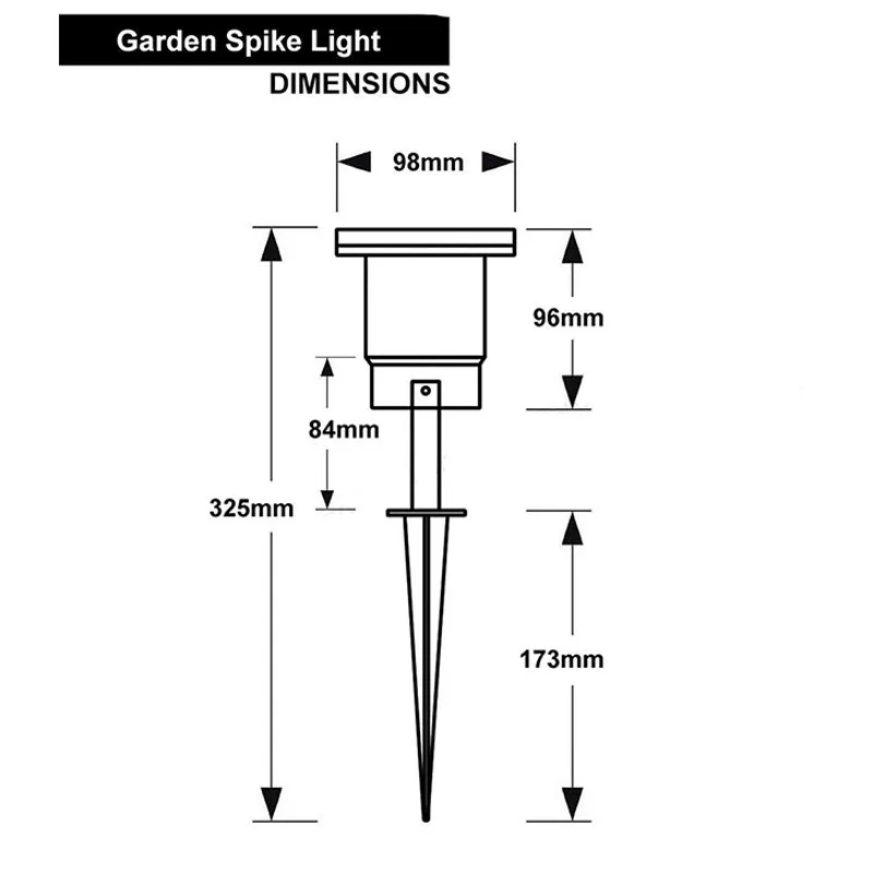 ground spike Outdoor lamp GU10