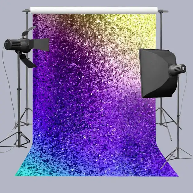 Mtmety Purple Shining Background Birthday Party Vinyl Photography