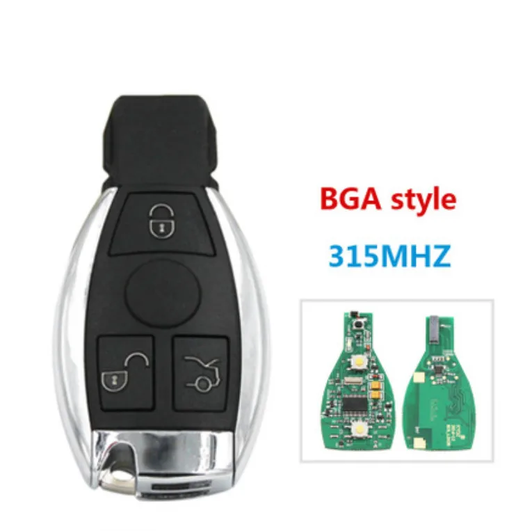 Умный ключ 2, 3, 4 кнопки NEC и BGA и быть Дистанционным Ключом с 315 МГц 434 МГц для Mercedes Benz пульт дистанционного управления автомобилем Год 2000 - Цвет: 3B 315mhz
