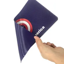 Нескользящая накладка эмблемы и аксессуары для автомобиля противоскользящая накладка Автомобильный логотип Противоскользящий коврик нескользящий коврик для Капитана Америки логотип