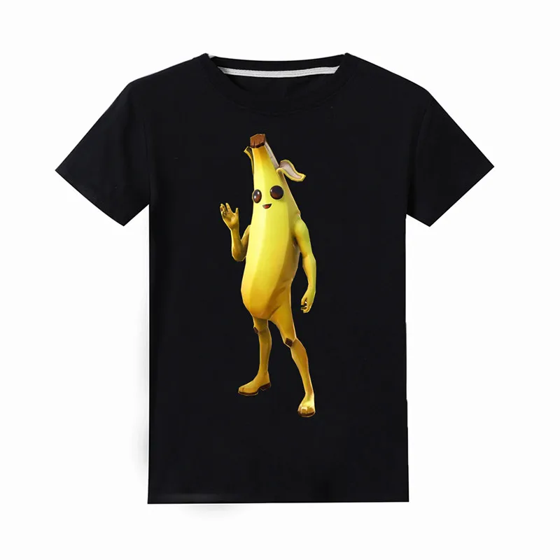 

Fortress Summer Boys T Shirts Cartoon Banana person Fortnight Cotton T-shirt Girls Floss Like A Boss Kids Funny tops tee Clothes