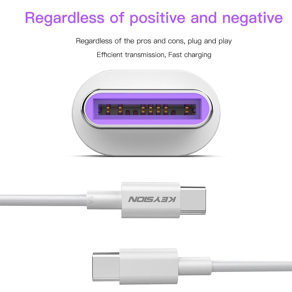 Кабель KEYSION USB C 5A Supercharge Type кабель для Huawei P30 P20 Pro Mate20 10 P10 Plus lite быстрый