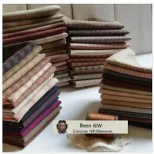 DIY Япония маленькая ткань группа Пряжа-окрашенная ткань, для шитья Лоскутное шитье ручной работы, сетка полоса точка случайный 20 стиль/лот 25*24