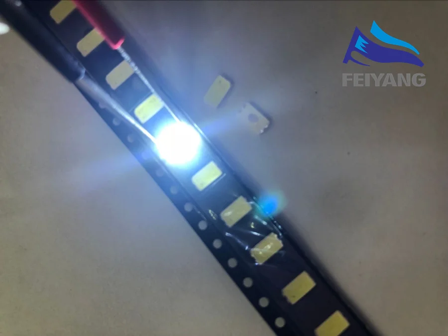 1000 шт. для Сеульского 5630 SMD LED подсветка 5730 0 5 Вт 3В PLCC 4 холодный белый ЖК Подсветка
