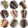 Medias sensuales de mujer, medias de malla caladas, 24 diseños, medias de seda, pantimedias de tatuaje ► Foto 3/6