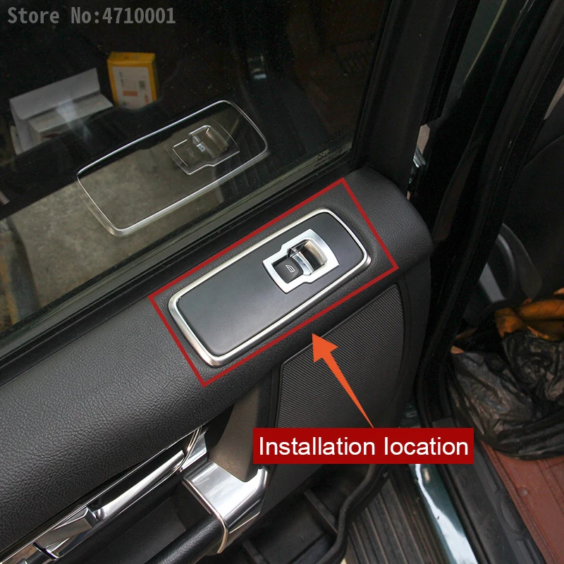 ABS хром автомобильная дверь окно Лифт кнопка включения рамка Крышка Накладка для Land Rover Discovery 4 2009- для Range Rover Sport