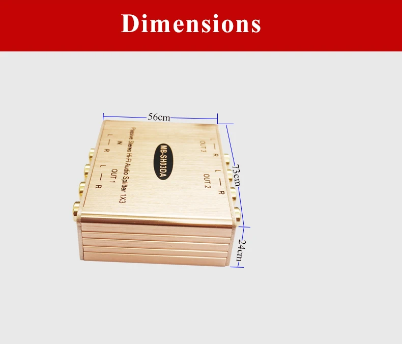 3-канальный пассивный стерео аналоговый аудио сплиттер стерео аудио распределитель RCA Аудио Изоляция сплиттер Hi-Fi аудио сплиттер