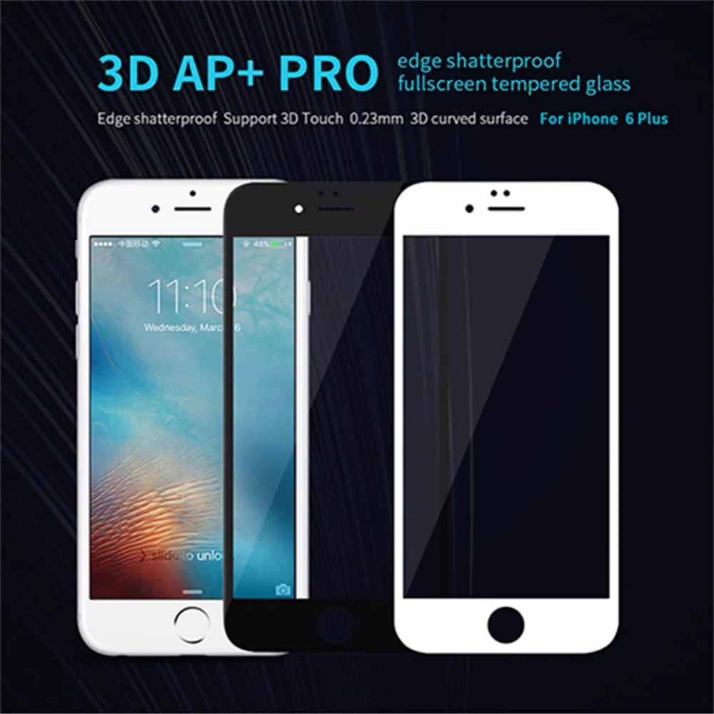 bilder für Nillkin AP + Pro Anti-Explosion 9 H 3D Cover Gehärtetem Glas Für iPhone 6 S plus Displayschutzfolie für iPhone 6 Plus Glas film bilder für Nillkin AP + Pro Anti-Explosion 9 H 3D Cover Gehärtetem Glas Für iPhone 6 S plus Displayschutzfolie für iPhone 6 Plus Glas film