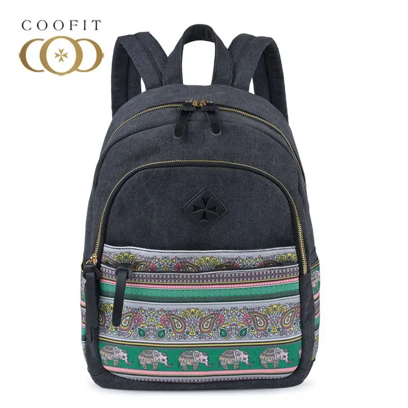 

Cute Women's Backpack Animals Elephant Printed Female Bagpack Schoolbag Bookbag For Girls Teenagers mochilas mujer Escolar