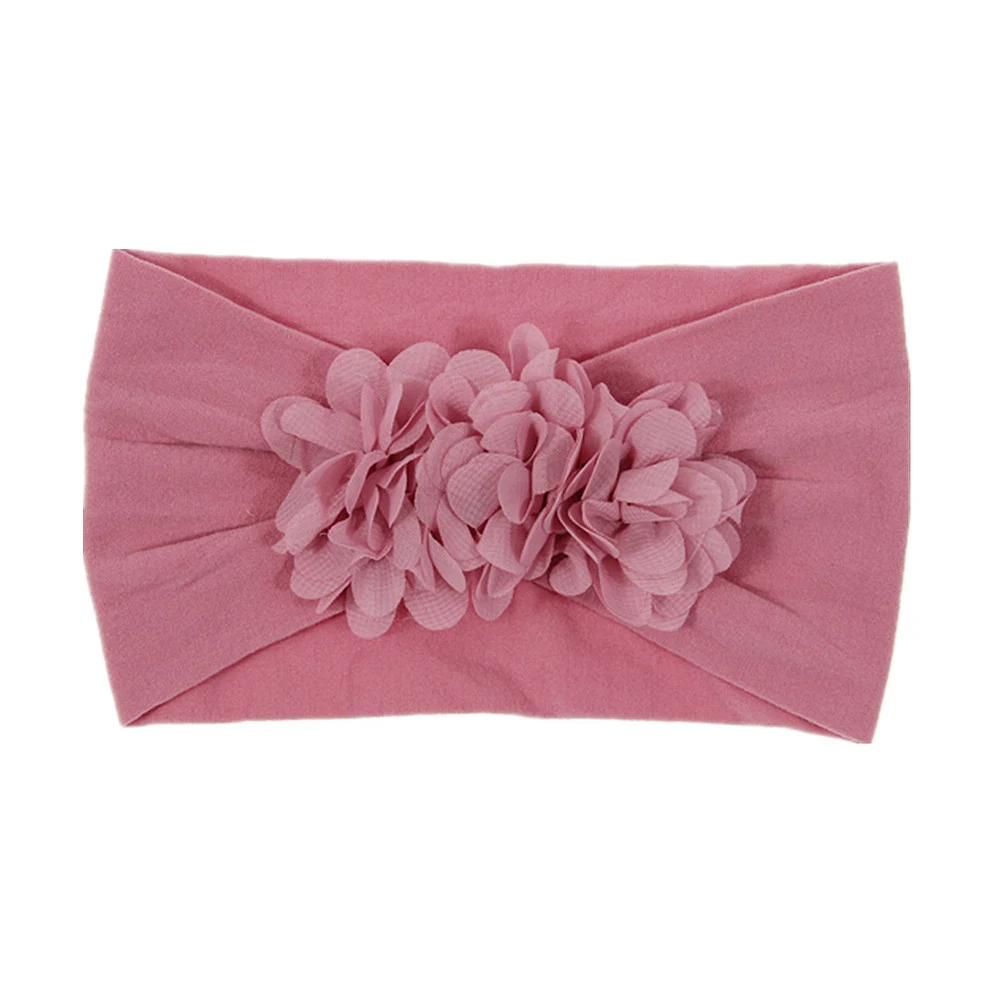 

New Elastic Flower Headband Baby Girls Chiffon Flower Hairband for Children Fashion Party Headwear Accessory