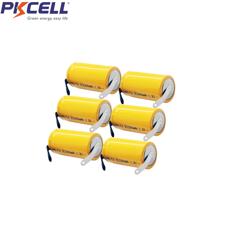 6 шт. SC 2200MAH 1 2 V NICD аккумуляторная батарея SC2200mah батареи SC2200 используется для