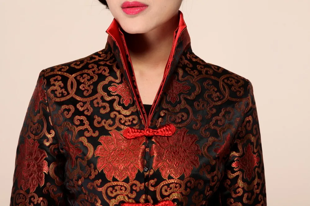 Горячая Распродажа, высококачественное зеленое женское сатиновое тонкое пальто, китайский традиционный стиль, куртка с v-образным вырезом, верхняя одежда на одной пуговице, размеры от M до XXXXL 202