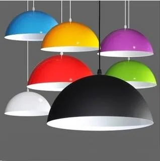 Simple Color Shade Creative Office Restaurant Single Head Pendant Simple Color Shade Creative Office Restaurant Single Head Pendant Lights Round Barber Hotel Fixtures Lamp Fg488t109